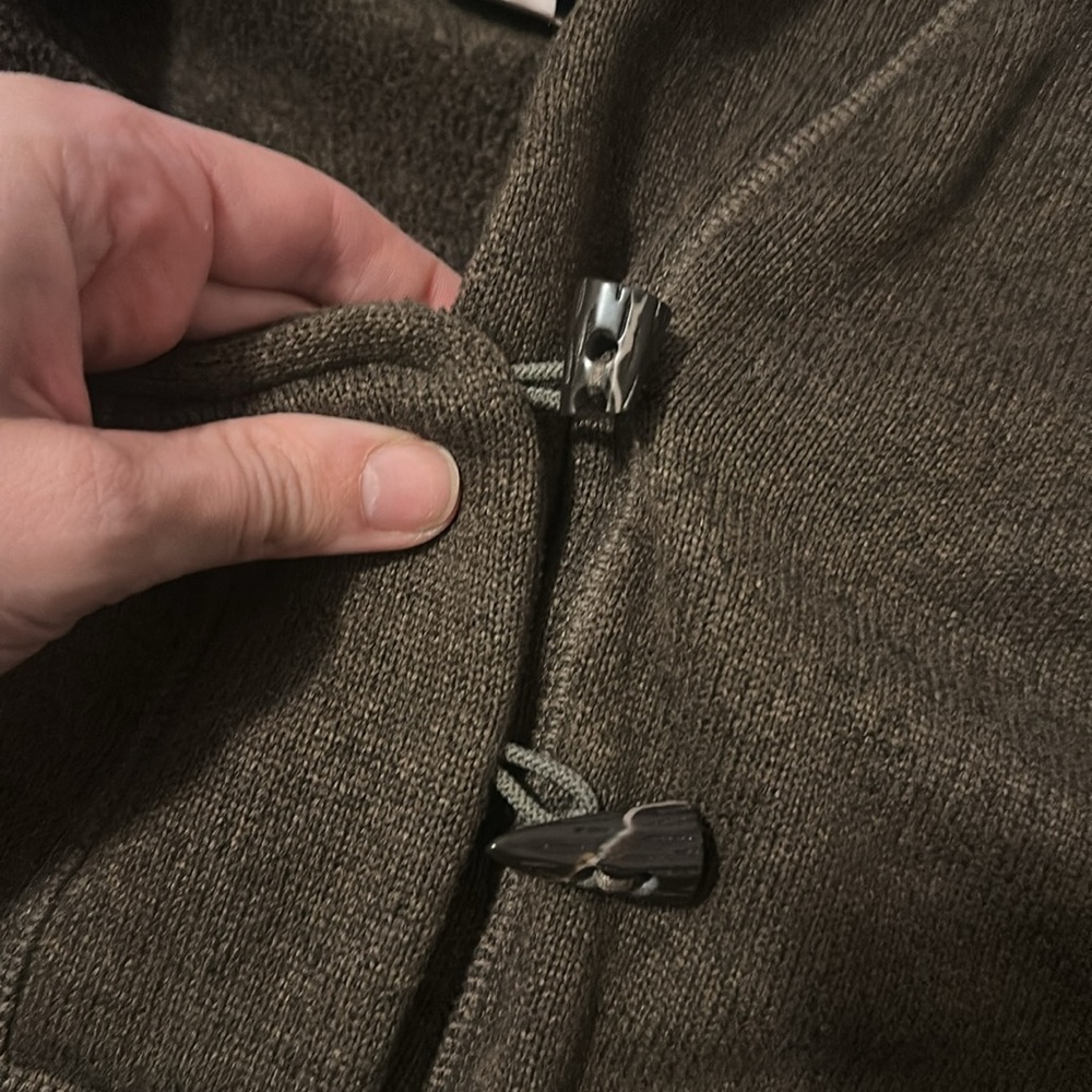 North Face Brown Pullover Toggle Sweater Size Xl - image 3